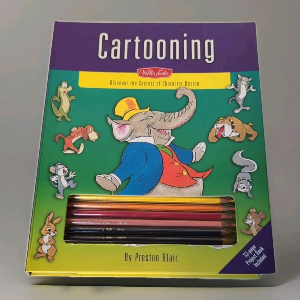 Cartooning : Discover the Secrets of Character Design by Preston Blair (2006,...